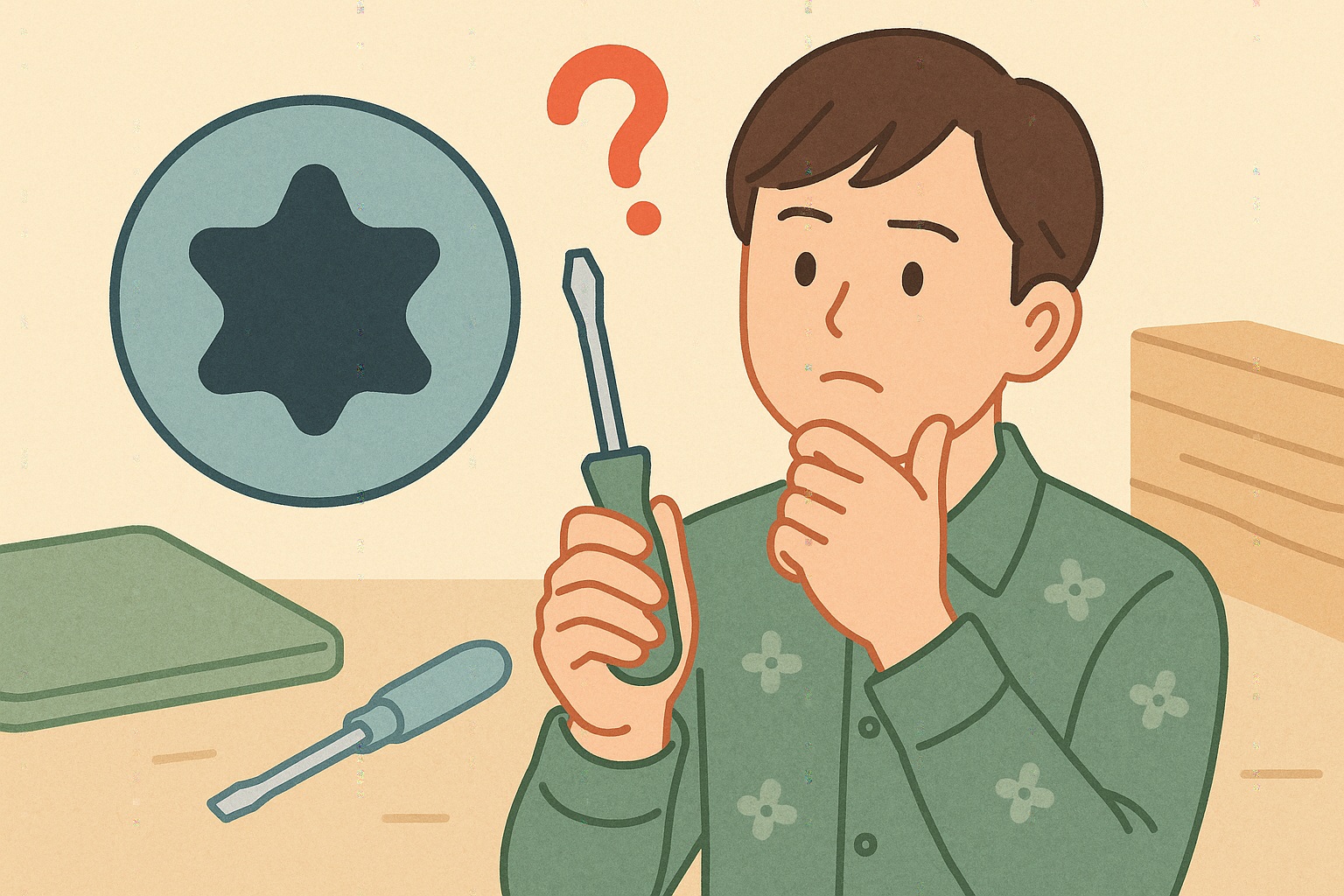星形ドライバーがない時の代用アイデア解説│トルクスネジって？