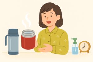スープジャーのお湯だけ持っていくメリット