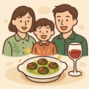 サイゼリヤのエスカルゴのまとめを象徴するイラスト