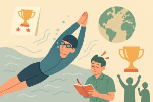息止めの世界記録と挑戦を象徴するイラスト